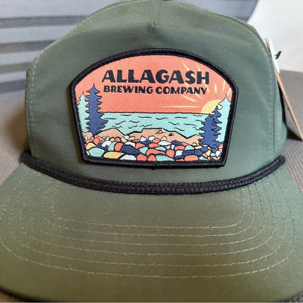 Allagash Maine Craft Beer Nylon Snapback Hat NWT
